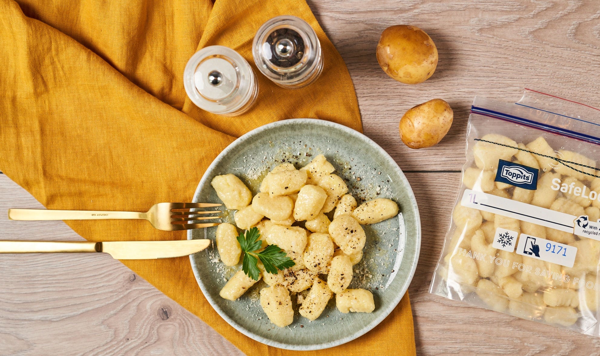 Italiensk klassiker: gnocchi lavet af rester af kartofler