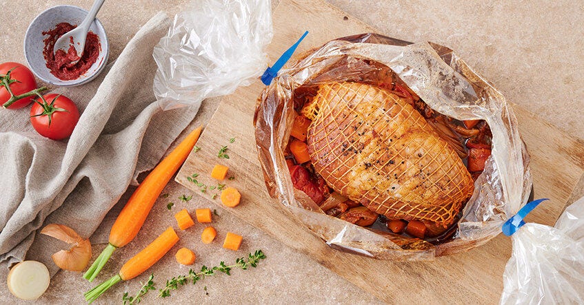 Rullet steg i et stegerør: Saftig og nem at tilberede