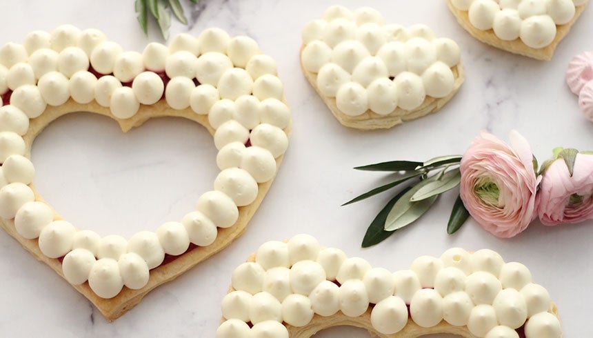 Hjertekage i nummerkagestil: opskrift på et hjerte