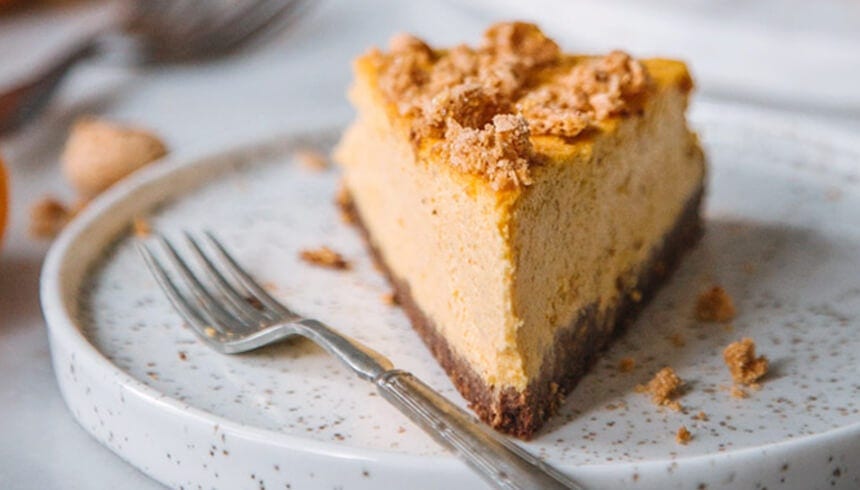 Efterårsgræskar cheesecake - hvordan man laver det i et vandbad