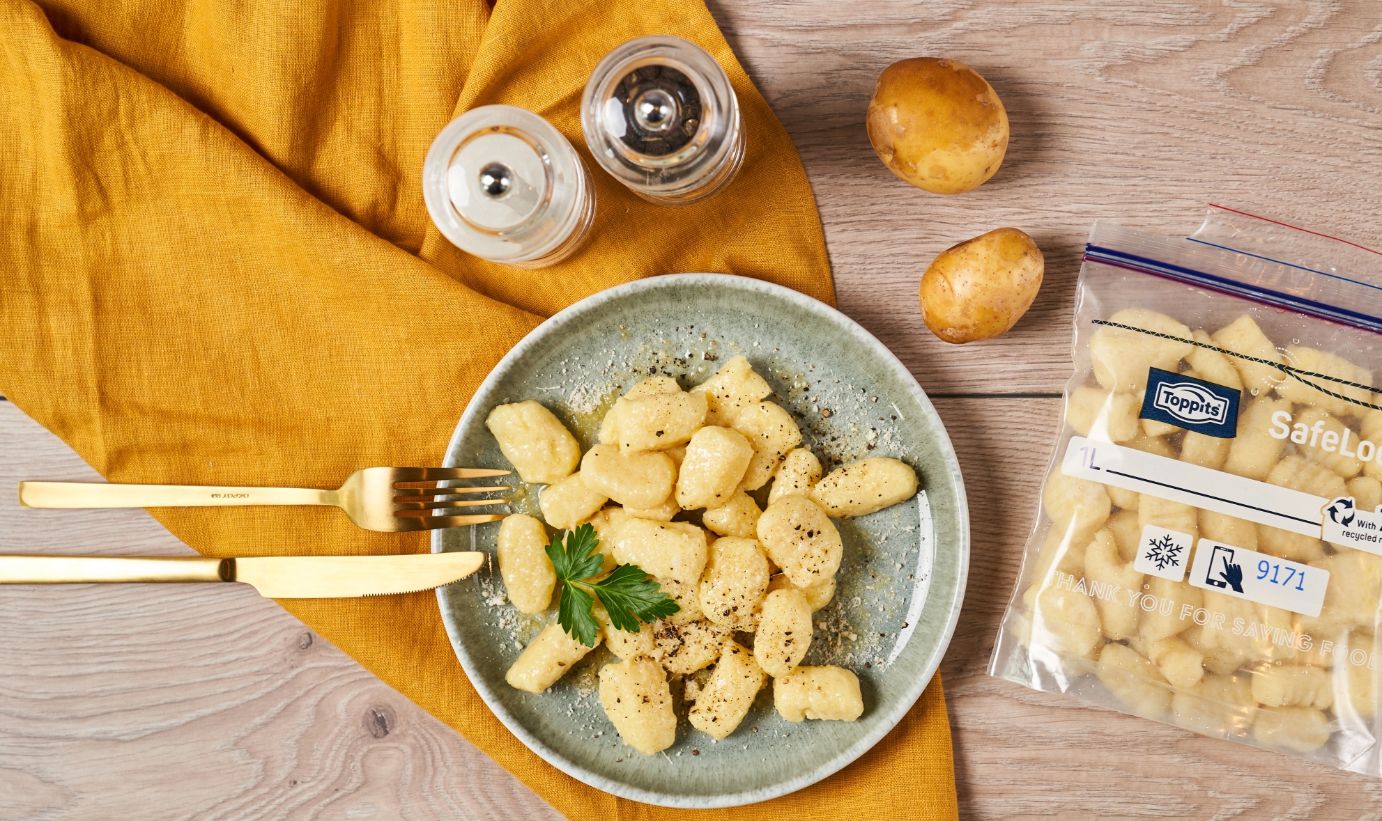 Italiensk klassiker: gnocchi lavet af rester af kartofler