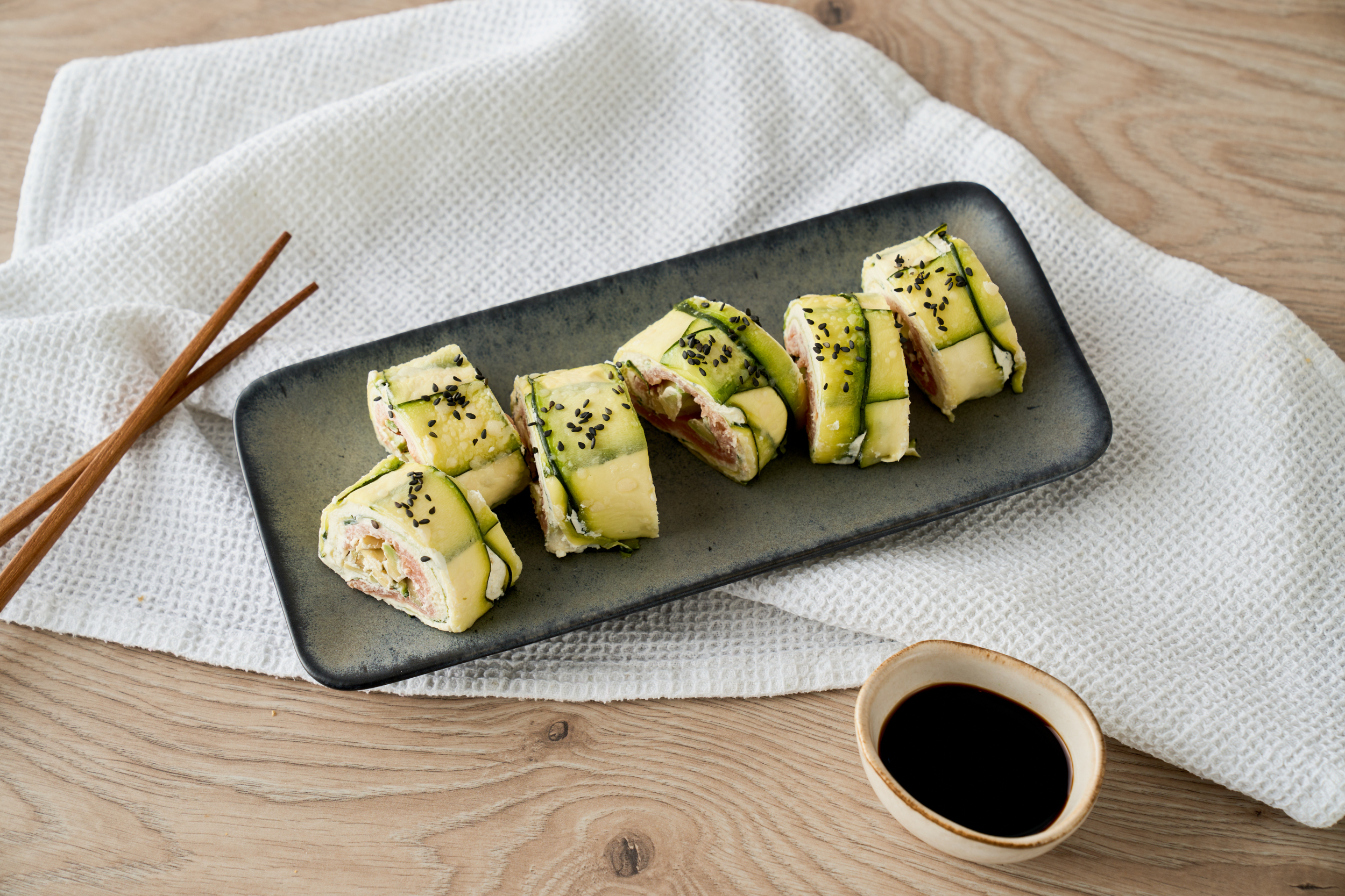 Hurtig fingermad: Sushi opskrift med courgette
