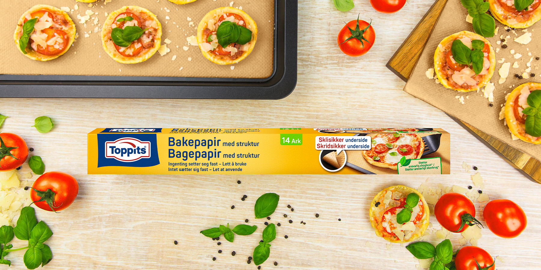 aluminium konkurrenter Mig selv Bagepapir, ark - Toppits®