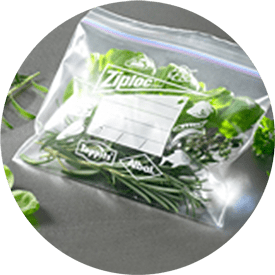 Ziploc® frysepose med salat